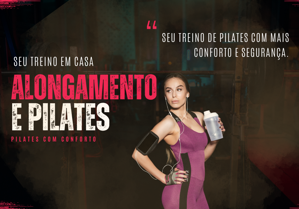 Equipamentos para Treinar em Casa | Acessórios para Treino em Casa 4 Banners promocionais para loja Malhada em Casa Pilates para Treino em Casa (2)